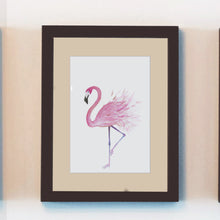 Load image into Gallery viewer, flamingo wall art watercolor prints hand painted