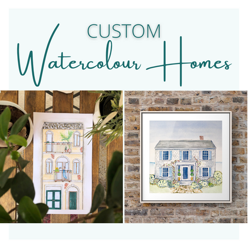 Custom Watercolour House Portrait