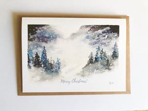Snowy Forest Scenes - Christmas Cards - Set of 10