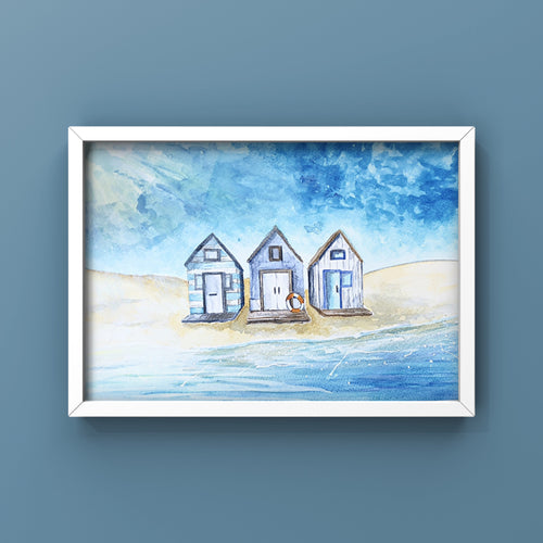 Blue Beach Huts