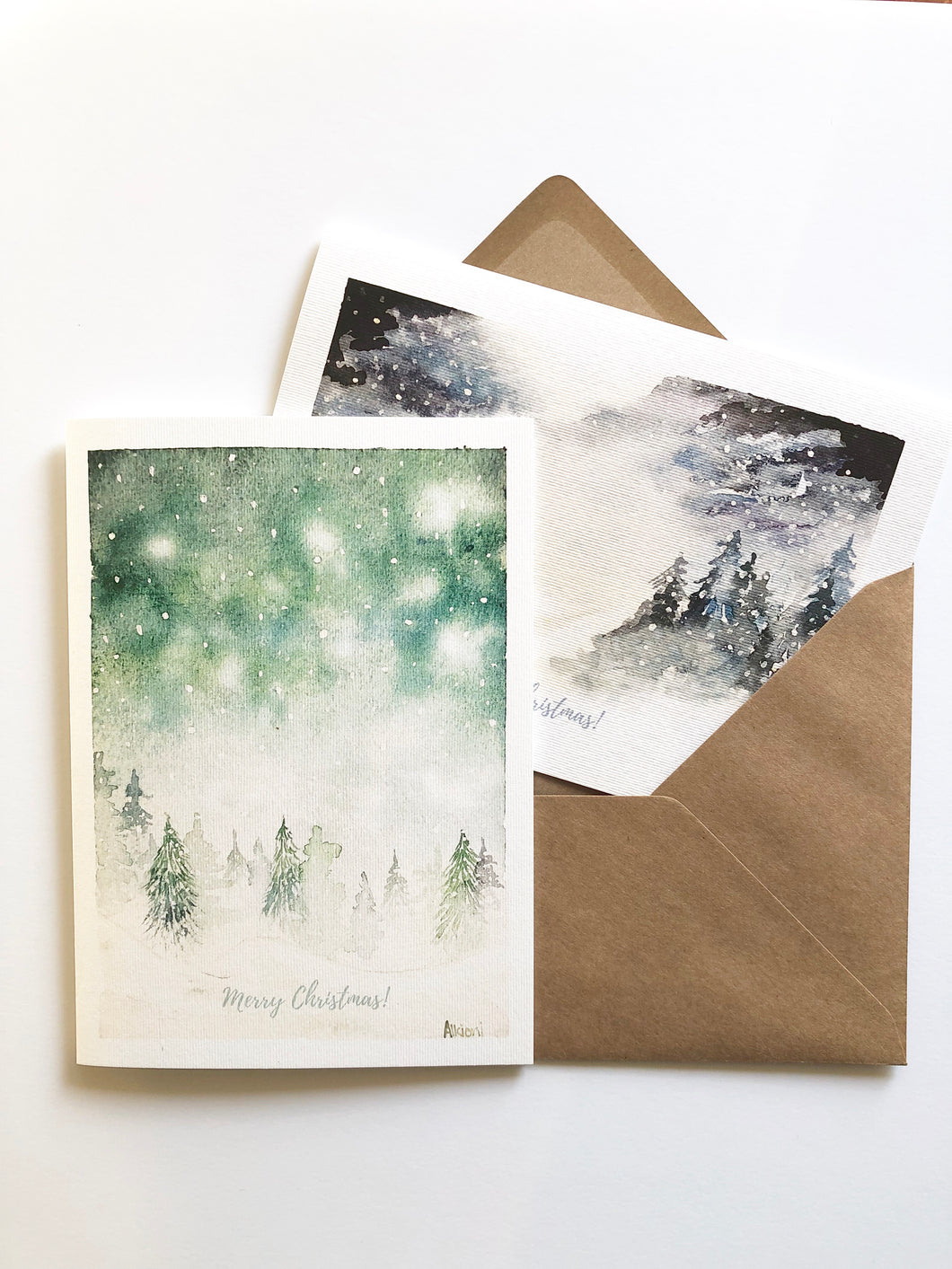 Snowy Forest Scenes - Christmas Cards - Set of 10