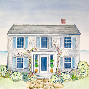 Custom Watercolour House Portrait