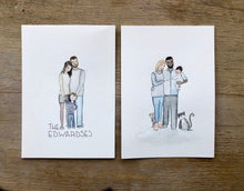 Load image into Gallery viewer, Personalised Watercolour Family - Original Painting