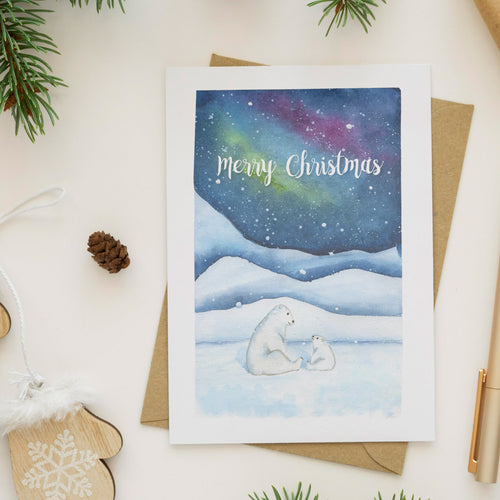 Polar Bears - Set of 6 - Christmas Cards