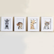 Load image into Gallery viewer, Safari Animal Portraits Set of 4